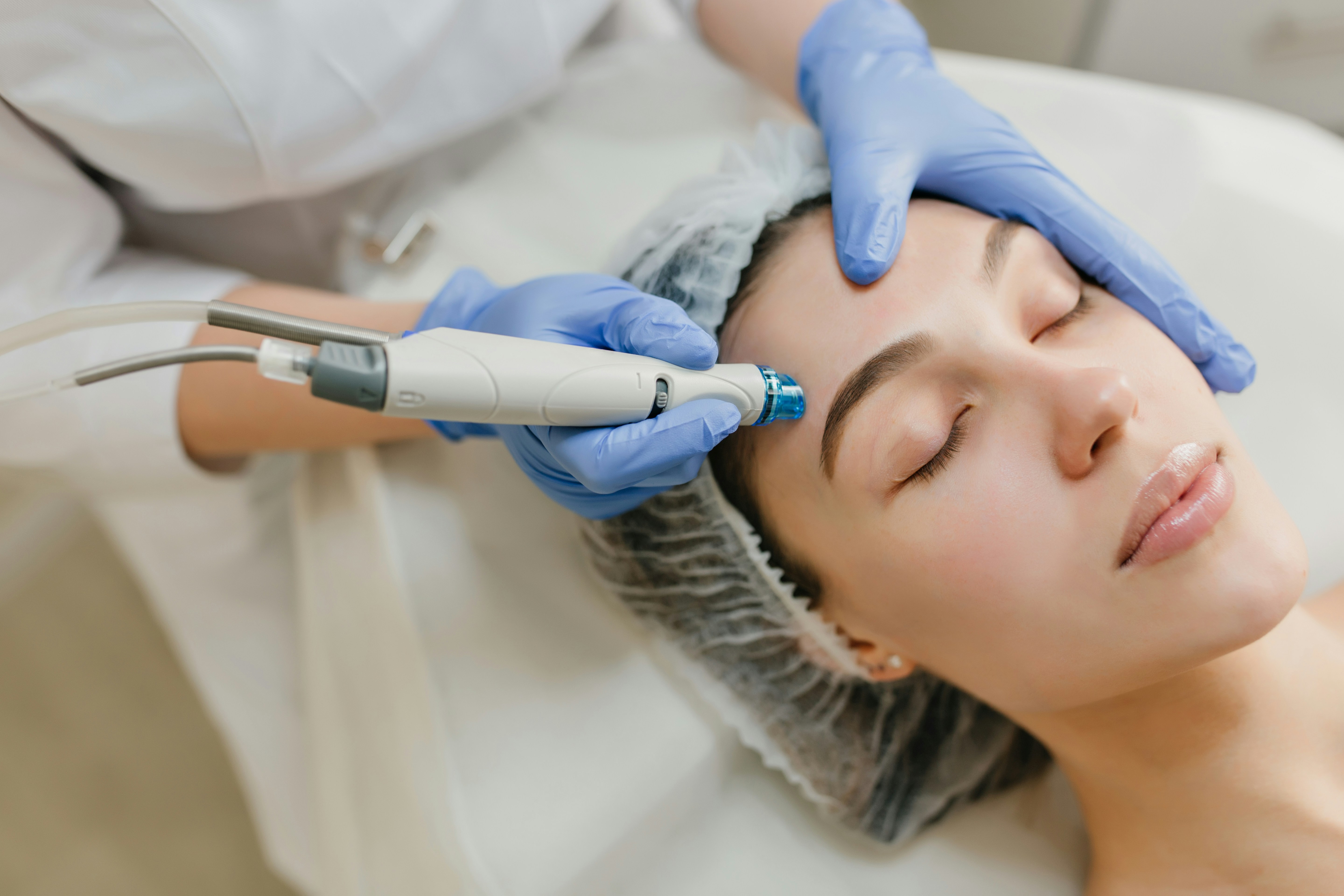 Professional facial treatment